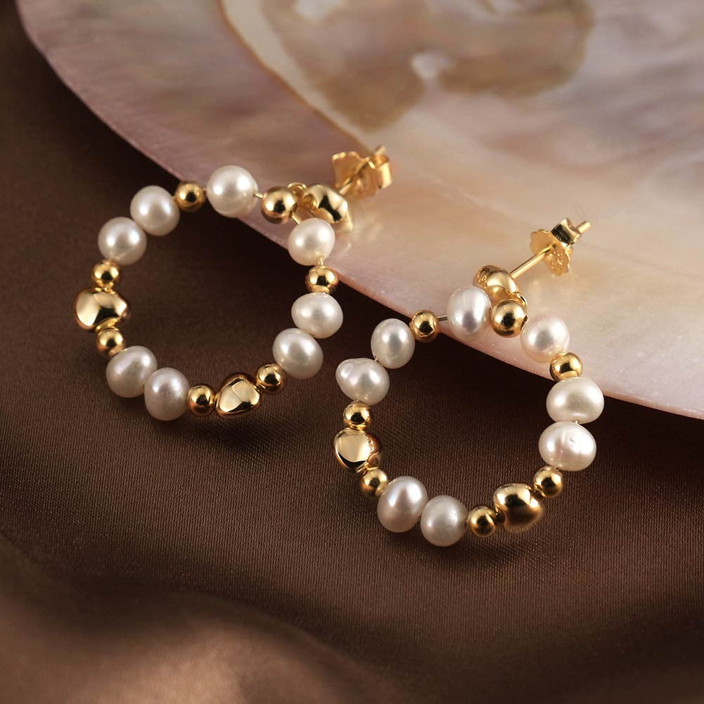 “Garland” Freshwater Pearl Earrings