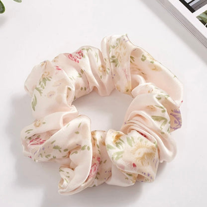Fleur's 100% Silk Hair Scrunchie (Medium size)