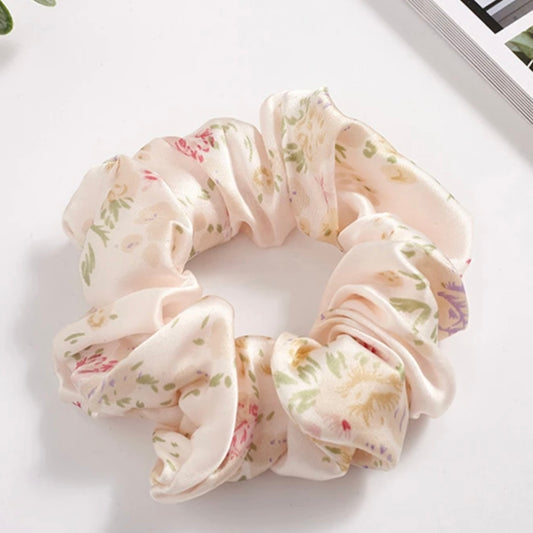 Fleur's 100% Silk Hair Scrunchie (Medium size)