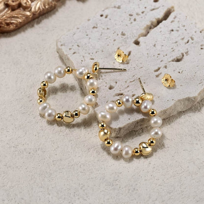 “Garland” Freshwater Pearl Earrings
