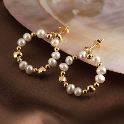 “Garland” Freshwater Pearl Earrings