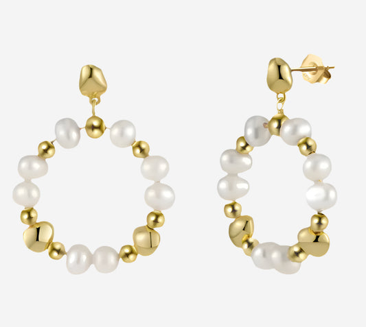 “Garland” Freshwater Pearl Earrings