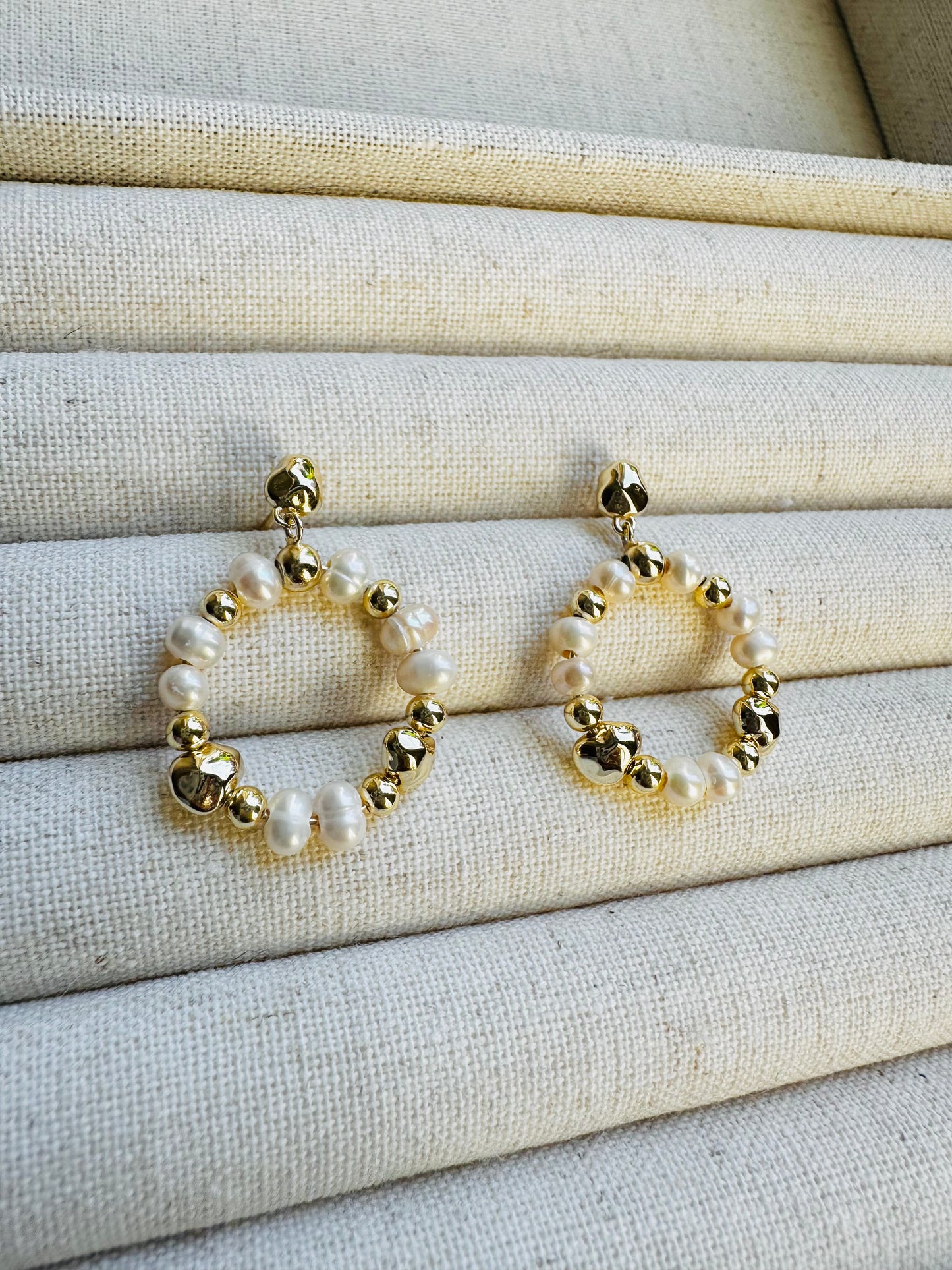 “Garland” Freshwater Pearl Earrings