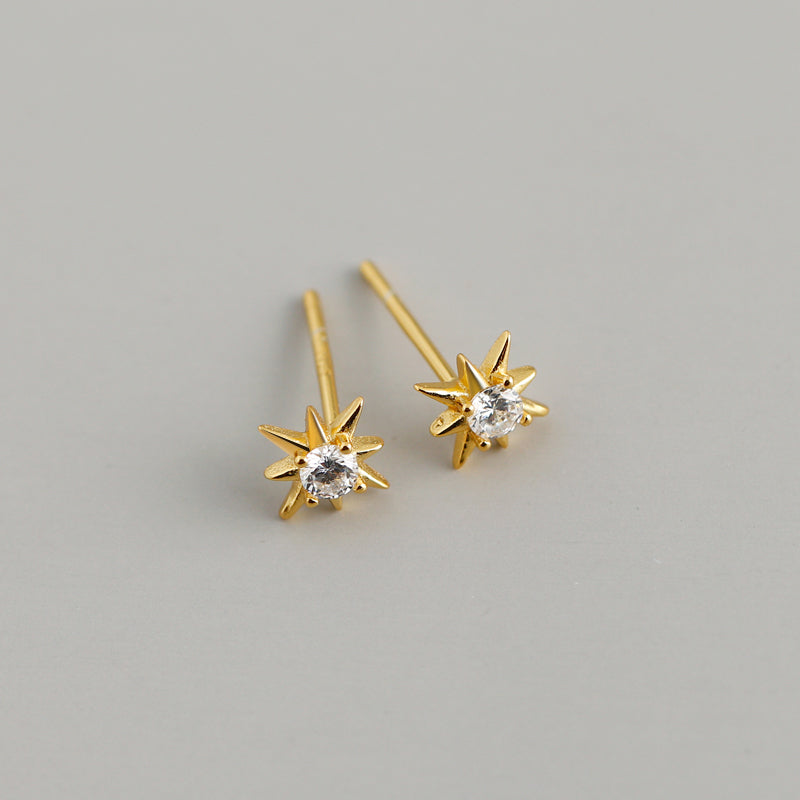 "Star" Studs Earrings (14K Gold)