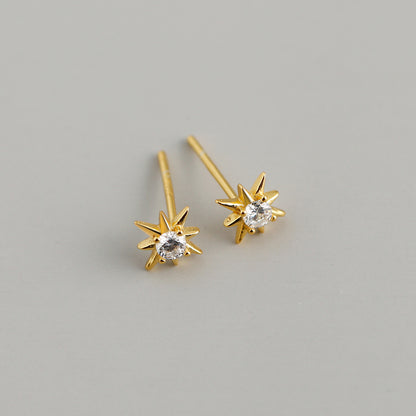 "Star" Studs Earrings (14K Gold)