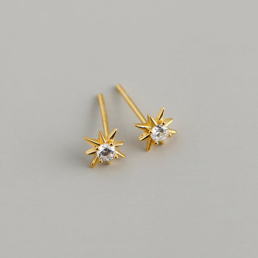 "Star" Studs Earrings (14K Gold)