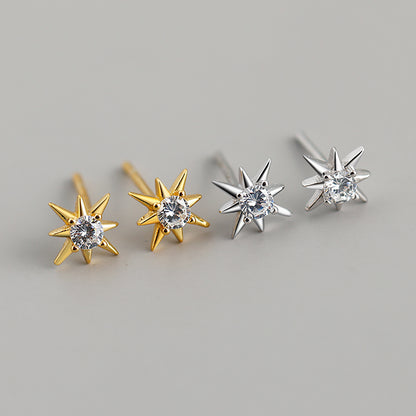 "Star" Studs Earrings (14K Gold)