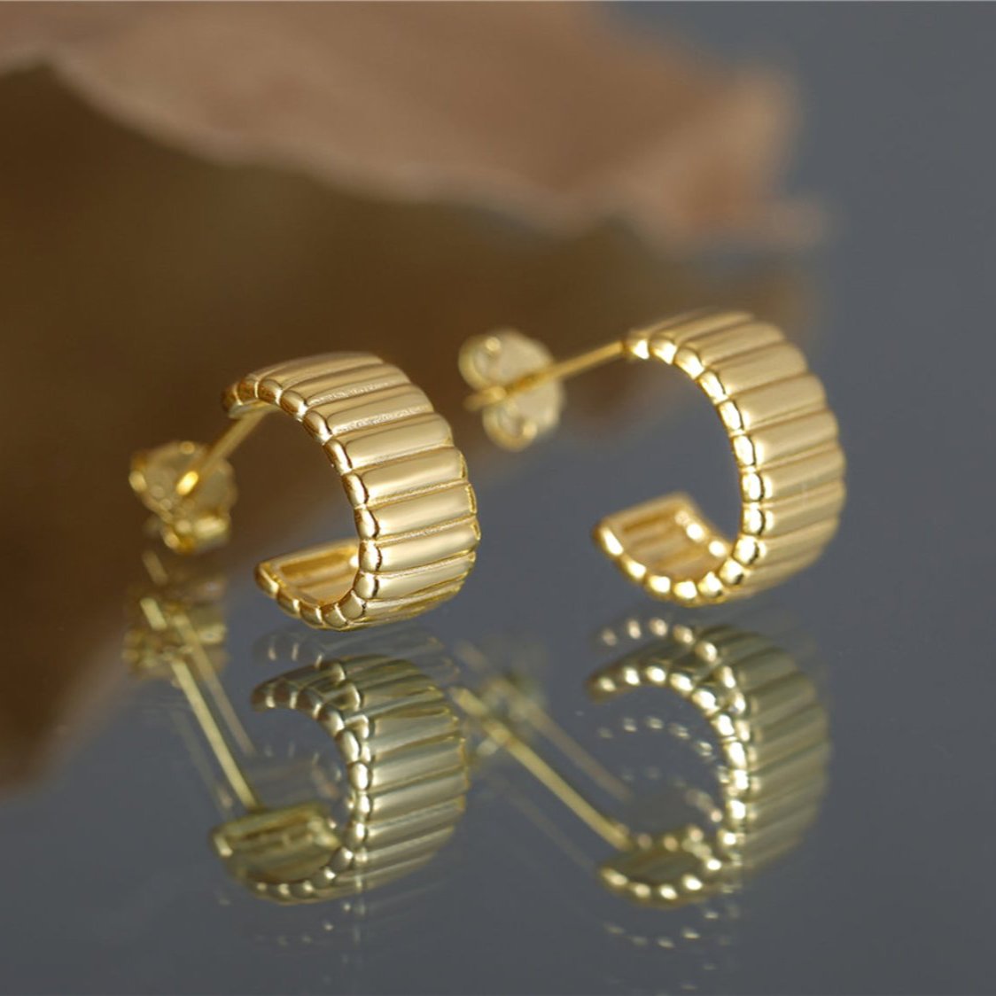 “Azalea” Huggies Earrings