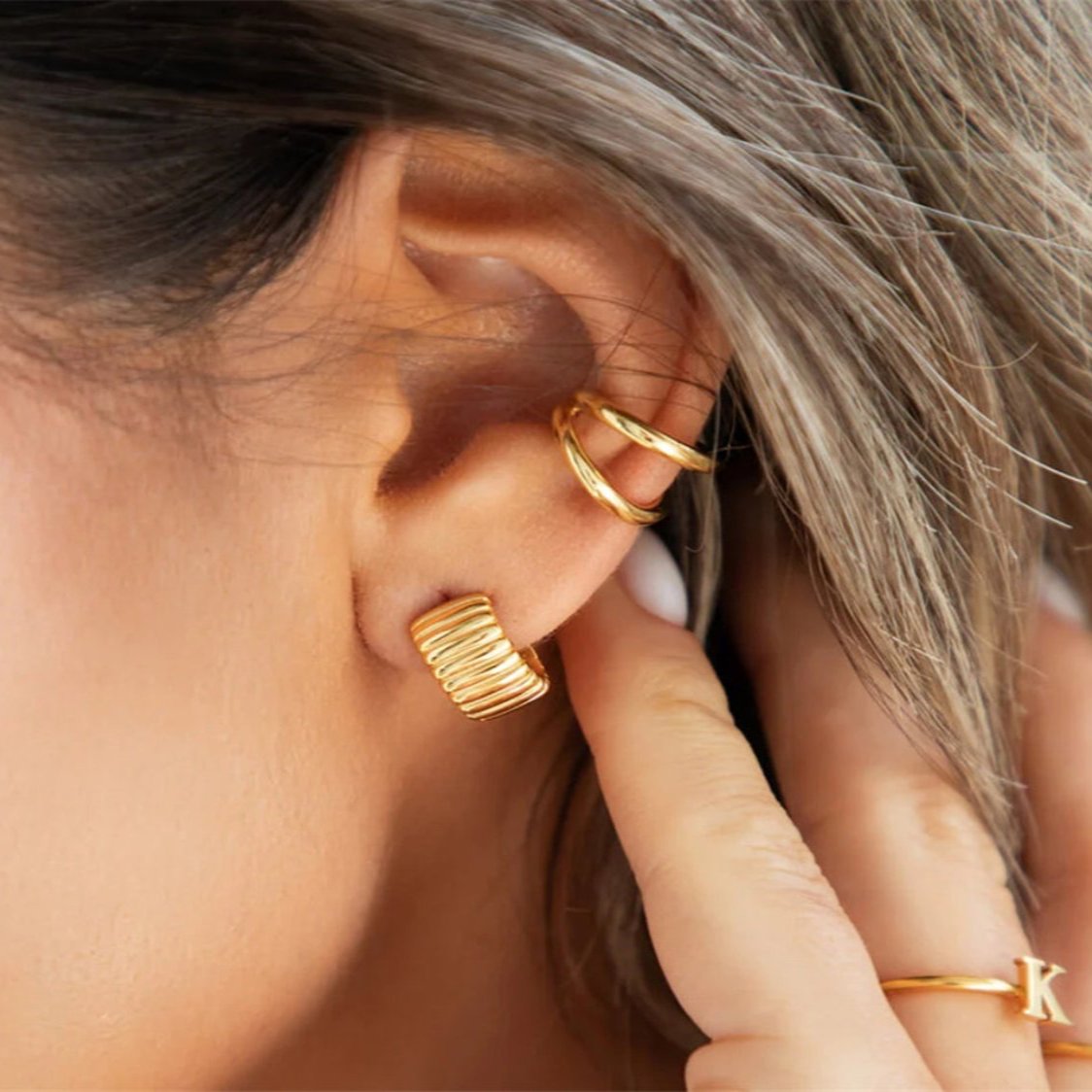 “Azalea” Huggies Earrings