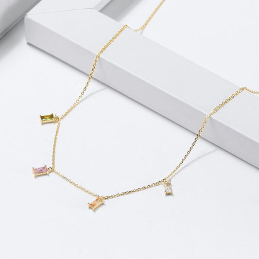 “Daphne” Multi-coloured Necklace (14K Gold)